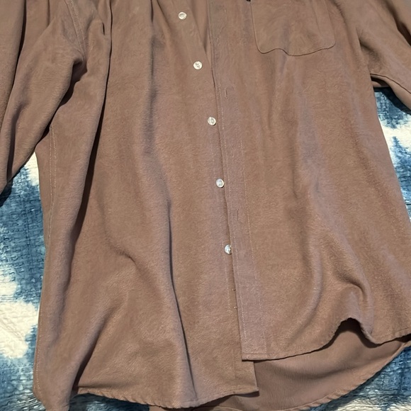 Men’s Polo tan shacket button down - Picture 2 of 7